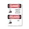 Signmission Safety Sign, OSHA Danger, 24" Height, Forklift Traffic Be Alert Bilingual, D-1824-VI-1265 OS-DS-D-1824-VI-1265 - alternate 1