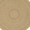 Homeroots 6' Natural And Brown Round Handmade Indoor Outdoor Area Rug 552366 - alternate 7