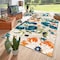 World Rug Gallery Geometric Bohemian Indoor/Outdoor Area Rug 9 ft x 12 ft Multi 5566MULTI9X12 - alternate 1