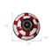 Homeroots Set of Twelve Red And White Geometric Ceramic Drawer Pull Knobs, 12PK 321682 - alternate 7