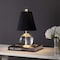 Jonathan Y Goddard 16" Crystal Ball/Metal LED Table Lamp, Clear/Black JYL2079B - alternate 7