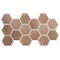 Apollo Tile Aureole 8.66 in. x 9.84 in. Matte Terra Mauve and White Porcelain Hexagon Wall and Floor Tile (8.07 sq ft/case) - 18 Sheets APLENC88COTA - alternate 9