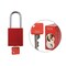 Brady Keyed Alike Padlock Unique Set Aluminum Red 1.5 in Steel Shackle Keycode 4 SDAL-RED-38ST-004 - alternate 1