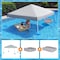 Sunjoy Pool Gazebo with 2 size wicker floating pool tray-Gray A109900100 - alternate 1