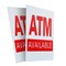 Signmission Atm, Plastic Signs Only 24 Inch x 36 Inch, Corrugated Plastic, 2PK CSB-2436-2PACK-Atm - alternate 1