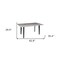 Homeroots 63" Gray Stone and Metal Dining Table 558161 - alternate 5