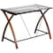 Flash Furniture Computer Desk Glass Top Cherry Desk, 23-1/2" D X 29" H, 39-1/4" W X Laminate, Table Top: Glass NAN-JN-2824S-GG - alternate 1