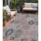Homeroots 5' X 8' Gray Mauve And Charcoal Southwestern Washable Indoor Outdoor Area Rug 615135 - alternate 1