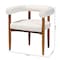 Baxton Studio Caia Boucle Dining Chair - Modern Upholstered Accent Armchair, Cream, Minimalist Design 259-14202-ZORO - alternate 9