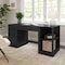 Martha Stewart Kayden Single-Drawer Desk w/2 Tier Shelf and 3 Drawer File Cabinet in Black w/Bronze Hardware KHO-23042-TBSFFC-BK-BK-MS - alternate 10