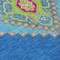 Homeroots 3' X 5' Denim Blue Red And Green Oriental Washable Indoor Outdoor Area Rug 598400 - alternate 8