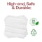 Smarty Had A Party White with Silver Stripes Paper BeverageCocktail Napkins 600 Napkins, 600PK 2295-CASE - alternate 8