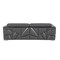 Homeroots 71in Dark Gray and Silver Italian Leather Loveseat 720479 - alternate 9