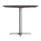 Flash Furniture 31.25" Round Outdoor Tabletop, Dark Brown, Seamless Surface Technology, 22x22 Silver Cast IronxBase ST-RD31-WBR-T2222S-GG - alternate 10