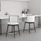 Manhattan Comfort Evalyn Counter Stool  in White - Set of 2 2-CS021-WH - alternate 1