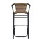 Flash Furniture Lila  Commercial Grade Medium Brown Rattan Indoor-Outdoor Restaurant Barstool, PK4 4-SDA-AD632032R-DK-BN-GG - alternate 17
