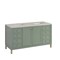 James Martin Vanities Chicago 60" Double Vanity, Smokey Celadon, w/ 3 CM Siberian Silestone Top 503-V60D-SC-3SFR - alternate 8