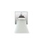 Jonathan Y Staunton 5" 1-Light Farmhouse Cottage Metal LED Vanity Light with Frosted Glass Shade, Chrome JYL7522B - alternate 11