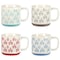 Gibson Home Morning Mist 4 Piece 18 Ounce Stoneware Mug Set in Assorted Colors 136620.01 - alternate 6
