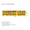 Mytee Products 18inx84in Hinged Aluminum Oversize Load Sign/Banner for Trucks Vehicle Trailer, 2PK AL-OVERSIZE8418x2 - alternate 9