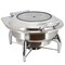 Megachef 6.3 Quart Stainless Steel Round Professional Chafing Dish/Buffet Server Serving Dish MG-430602 - alternate 8