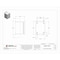 Nvent Hoffman 1/4 Turn Latch Electrical Enclosures, 8 in H, 6 in D, 6 in W, 12, 4, Steel A8066CHFL - alternate 2