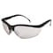Mcr Safety Safety Glasses, Anti-Scratch, Clear Mirror Indoor/Outdoor Lens, Black Matte Frame, Half-Frame KD119 - alternate 1