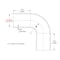 Hps Performance 1/4 in ID, 5 in Leg Length, 4-Ply High Temp Reinforced Silicone 90 Degree Elbow Coupler Hose, Black HTSEC90-025-BLK - alternate 5