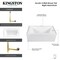 Kingston Brass 60-Inch Acrylic Rectangular 3-Wall Alcove Tub Combo w/ Waste and Overflow Drain, Right Hand Drain CVTDE603122R1 - alternate 4