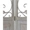 Homeroots 68" Beige Metal And Wood Folding Three Panel Screen Room Divider 415076 - alternate 7