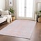 Homeroots 8' X 10' Pink And Gray Animal Print Washable Indoor Outdoor Area Rug 600699 - alternate 9