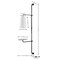 Jonathan Y Andre 11.5" 1-Light Contemporary Industrial Iron Plug-In w/Adjustable White Marble Table LED Sconce,  JYL1304A - alternate 10