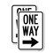 Signmission One Way Sign Right Arrow, 12'' X 18'' 2 Signs, Heavy Gauge Aluminum, 2PK A-1218-2PACK-23521 - alternate 1