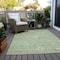 Homeroots 9' X 12' Artichoke Green And Ivory Damask Washable Indoor Outdoor Area Rug 603495 - alternate 7