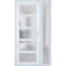 Vdomdoors Front Exterior Prehung FiberGlass Door Frosted Glass / Manux 8002 White Silk / Sidelight Exterior W MANUX8002EXD-WS-W36+16 x H80-LH - alternate 6