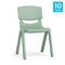 Flash Furniture Plastic Stacking School Chairs with 12 in Seat Height in Sage, 10PK 10-YU-YCX-001-SAGE-GG - alternate 8