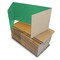 Flipside 12 x 48 Study Carrel Green Corrugated Pack of 24 60048-24 - alternate 1