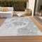Homeroots 3' X 5' Gray Silver And Ivory Nautical Washable Indoor Outdoor Area Rug 581503 - alternate 6