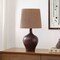 Jonathan Y Eben 23" Rustic Farmhouse Resin/Metal Gourd LED Table Lamp w/Paper Rope Shade, Dark Brown Wood Finish JYL9200B - alternate 9