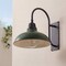 Jonathan Y Stanley 12.3 in. 1-Light Farmhouse Industrial Iron LED Gooseneck Arm Outdoor Sconce, Matte Green JYL7614L - alternate 9