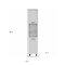 Homeroots 78in Modern White Pantry Cabinet with Five Shelves 403771 - alternate 5