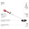 Milwaukee Tool Lawn Edger, 18 V DC, 1.7 hp, Cordless 3011-20 - alternate 7