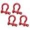Mytee Products 3/4in 4.75 Tons Anchor Shackle Forged Carbon Steel & Alloy Screw Pin, 4PK SHACKLE-ANCHOR-SP-34x4 - alternate 9