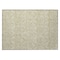 Homeroots 2' X 3' Light Green Damask Washable Non Skid Indoor Outdoor Area Rug 563853 - alternate 8
