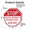 Signmission Stop Private Property Residents Onl, 4 inch X 4 inch, Vinyl Decal, 2PK OC-D-2PACK-4-307 - alternate 4