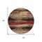 Homeroots 8' Brown Beige And Burgundy Round Abstract Washable Indoor Outdoor Area Rug 612529 - alternate 5