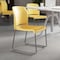 Flash Furniture Yellow Plastic Stack Chair, PK5 5-RUT-238A-YL-GG - alternate 9