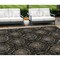 Homeroots 10' X 14' Black Gray And Brown Medallion Washable Indoor Outdoor Area Rug 587697 - alternate 1