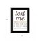 Homeroots Text Me if You Run Out of Toilet Paper 3 Black Framed Print Wall Art 408136 - alternate 4