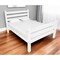 Homeroots White Solid Wood Full Bed Frame 546960 - alternate 1